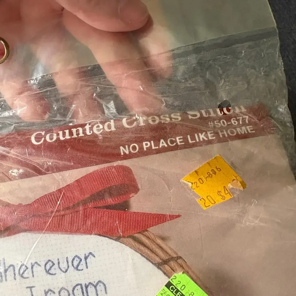 No Place Like Home Vintage Country Counted Cross Stitch Kit by Janlynn - 1986